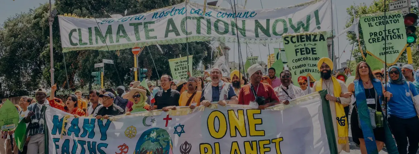 activists march in Rome